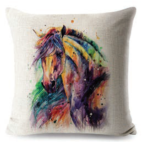 Cavallino Colourful Horsehead Cushion
