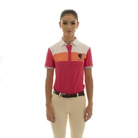 E.A. Direct Ladies Polo Shirt - Azalea Triple Bar