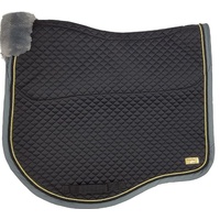 Zilco Estate Fleece Dressage Saddlecloth - Black/Grey  FULL