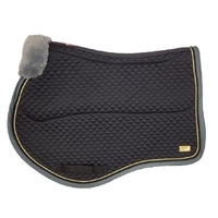Zilco Estate Fleece Jumping Saddlecloth - Black/Grey