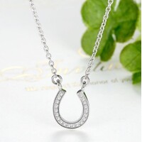 Arion Crystal Horseshoe Necklace