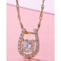 Arion Crystal Horseshoe Necklace