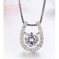 Arion Crystal Horseshoe Necklace