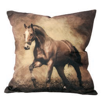 Cavallino Golden Glow Horse Cushion