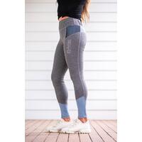 BARE Performance Tights - Grey Ice Blue 