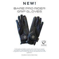 BARE Pro Rider Mesh Grip Gloves - Black