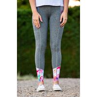 BARE No Grip Performance Tights - Botanic