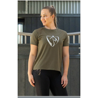 BARE Silver Logo T-Shirt - Military