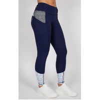 BARE Youth Performance Tights - Navy Azure