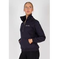 BARE Quarter Zip Teddy Pullover Sweater - Deep Indigo