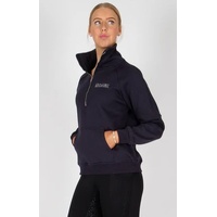 BARE Quarter Zip Teddy Pullover Sweater - Aubergine