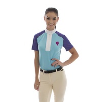 E.A. Direct Ladies Show Shirt - Swedish Oxer Blue Topaz/Wisteria