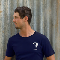 E.A. Direct Men's Crossrail Tee Shirt - Navy