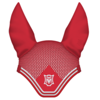 E.A. Mattes Soundproof Ear Bonnet - Cherry Red/White
