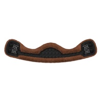 E.A Mattes Cresent Girth - Whiskey/Black Quilt