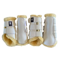 E.A Mattes Professional Dressage Boots - White/Natural