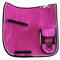 E.A Mattes Endurance Saddle Pad - Fuchsia & Black