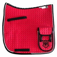 E.A Mattes Endurance Saddle Pad - Red & Black