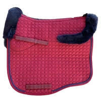 E.A Mattes Eurofit Full Fleece Saddle Pad - Burgundy