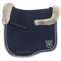 E.A Mattes Eurofit Top Fleece Saddle Pad - Navy & Grey
