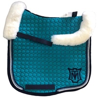 E.A Mattes Eurofit Top Fleece Saddle Pad - Petrol & Navy