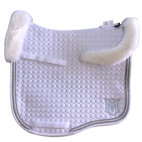 E.A Mattes Eurofit Top Fleece Saddle Pad - White & Silver