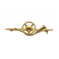 French Horn Fox Stock Pin