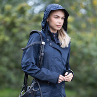 Hydro Rider Long Waterproof Coat - Navy