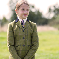 Equetech Junior Adstock Deluxe Tweed Riding Jacket 
