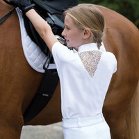 Junior Bella Lace Competition Shirt - White