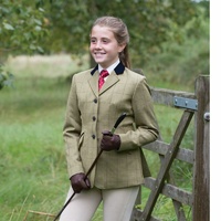 Equetech Junior Foxbury Deluxe Tweed Riding Jacket 