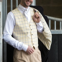 Equetech Mens Classic Tattersall Check Waistcoat 