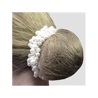Equetech Hair Scrunchie - Beaded Pearl