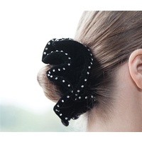 Equetech Hair Scrunchie - Crystal Double Velvet