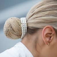 Equetech Triple Pearl Bun Ring Scrunchie