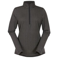 Kerrits Ice Fil Lite Long Sleeved Print Shirt - Black Chevron Bits 1X