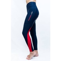 Performa Ride Ink Block Riding Tights - Red