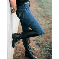 Peter Williams Ladies Denim Roses Breeches