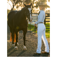 Peter Williams Ladies Tamworth White Denim Riding Jeans