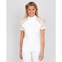 Huntington Jasmine Short Sleeved Lace Shirt - White