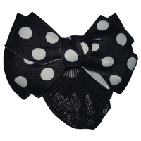 Huntington Polka Dot Show Bow w/ Hair Net