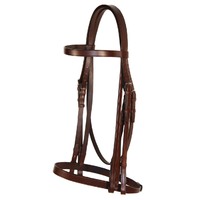 White Horse Equestrian Plain Hunter Noseband (2.8cm wide)