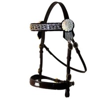 WHE Patent Leather In Hand Bridle - Extra Small Pony/ Mini