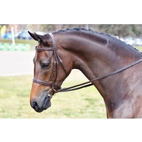 WHE Imperial Collection Gold Crown Snaffle Bridle
