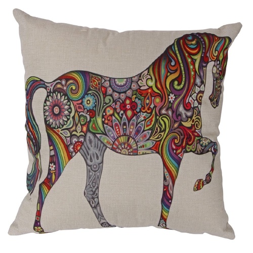 Cavallino Paisley Mosaic Horse Cushion