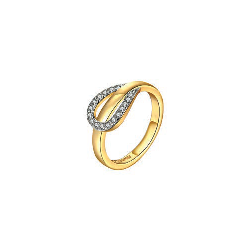 Arion Gold Diamante Horseshoe Ring