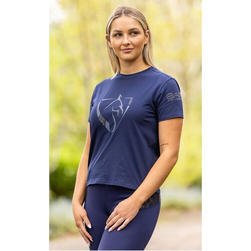 BARE Diamond Series Logo T-Shirt - Navy