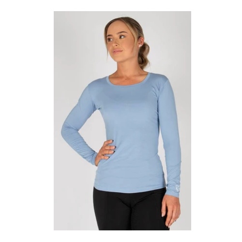 Bare Active Long Sleeve Tee Ice Blue