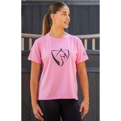 BARE Black Logo T-Shirt - PINK