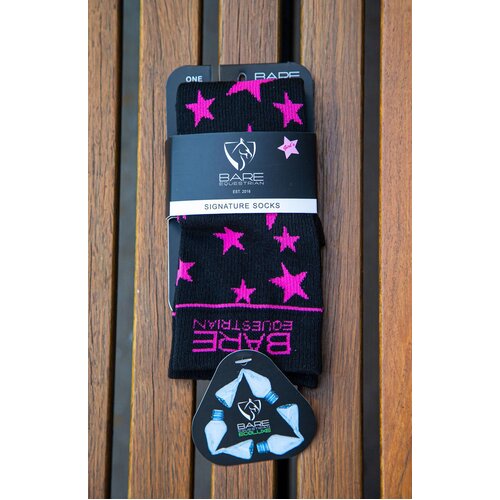 BARE Ecoluxe Recycled Childs Sock - Pink Star